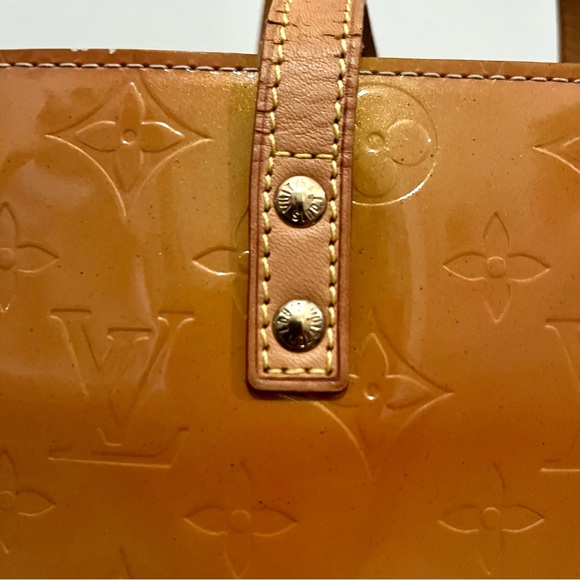 Louis Vuitton Monogram Vernis Reade MM Orange Tote — 100% Guaranteed Authentic - Picture 13 of 14